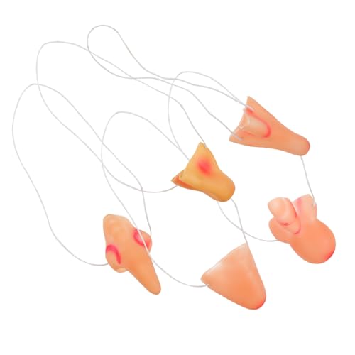 ORFOFE 5 Stück Teiliges Realistische Hexennasen aus Vinyl Bequem Tragbar Halloween-kostümaccessoire für Gruselige Cosplay Partydekoration Zufälliger Stil für Hexenverkleidung von ORFOFE