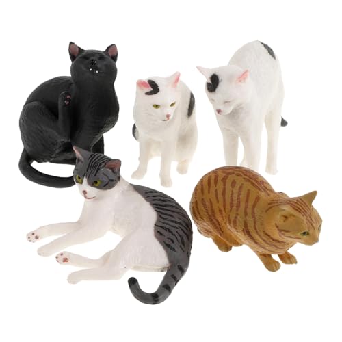 ORFOFE 5 Stück Teiliges Realistische Katzenfiguren aus PVC Lebensechte Kätzchen Spielzeuge für Pädagogische Miniatur Katzenfiguren zur Dekoration und Motorischer Fähigkeiten für Jungen ORFOFE 5 Stück Teiliges Realistische Katzenfiguren aus PVC Lebensechte Kätzchen Spielzeuge für Pädagogische Miniatur Katzenfiguren zur Dekoration und Motorischer Fähigkeiten für Jungen von ORFOFE