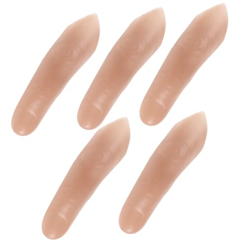 ORFOFE 5 Stück Teiliges Set Realistische Fake Fingerprothesen für Magiertricks und Theater Detailgetreu Gestaltet Vielseitig Einsetzbar für Rollenspiele Filmrequisiten und Halloween ORFOFE 5 Stück Teiliges Set Realistische Fake Fingerprothesen für Magiertricks und Theater Detailgetreu Gestaltet Vielseitig Einsetzbar für Rollenspiele Filmrequisiten und Halloween von ORFOFE