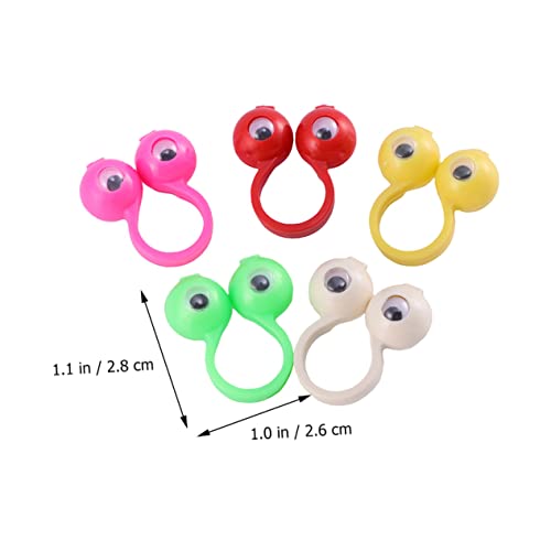 ORFOFE 50 Stück Augen Ringe Fingerpuppen Bunte Spielerische Lernspielzeuge für Kreative Fingeraugen zum Basteln Pädagogisch Wertvolle Zufällige Designs ORFOFE 50 Stück Augen Ringe Fingerpuppen Bunte Spielerische Lernspielzeuge für Kreative Fingeraugen zum Basteln Pädagogisch Wertvolle Zufällige Designs von ORFOFE