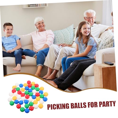 ORFOFE 50 Stück Bunte Lotteriekugeln mit Zahlen Robuste Raffle Balls für Tombola Partyspiele Gewinnspiele und Veranstaltungen Leichte Kompakte Kunststoffbälle mit Glatter Oberfläche von ORFOFE