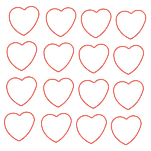 ORFOFE 50 Stück Herzförmige magische Gummibänder Elastisch Trickrequisiten für Bühnenperformance Zubehör für Party und Show von ORFOFE