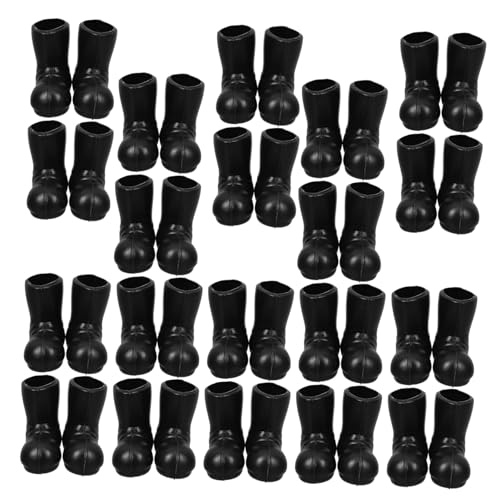 ORFOFE 50 Stück Mini Weihnachtsstiefel Dekorative Miniatur Stiefel Puppenhaus Zubehör Weihnachtsmann Schuhe für DIY Puppenhaus und Tischdekoration von ORFOFE