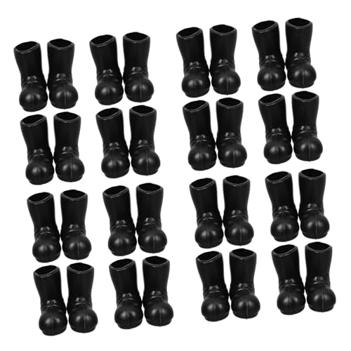 ORFOFE 50 Stück Mini Weihnachtsstiefel aus Strapazierfähigem PE Material Detailreiche Miniatur Schuhe Modelle Dekorative Xmas Figuren für Puppenhaus Kreatives Gestalten und Festliche von ORFOFE