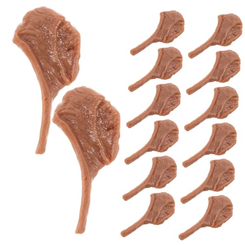 ORFOFE 50 Stück Miniatur Steak Dekoration Hochrealistische Künstliche Fake Fleisch Deko Lebensechte Mini Steak Modelle für DIY Bastelprojekte Fotografie Requisiten Büro Display von ORFOFE