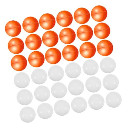ORFOFE 50 Stück Offene Kunststoff lottokugeln zum Befüllen Wiederverwendbare PVC spielkugeln für Tombola Party und Fest Praktische Runde Lose für Gewinnspiele von ORFOFE