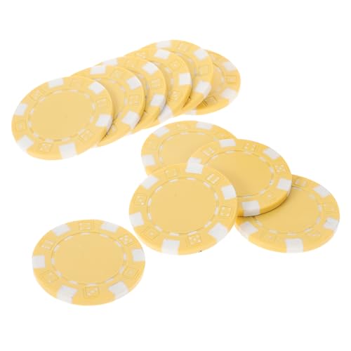 ORFOFE 50 Stück Poker Chips Kunststoff Spielchips für Poker Spiele Belohnungsmünzen Tragbare Spielsteine Langlebig und Stabil für Turniere und Freizeitspaß von ORFOFE