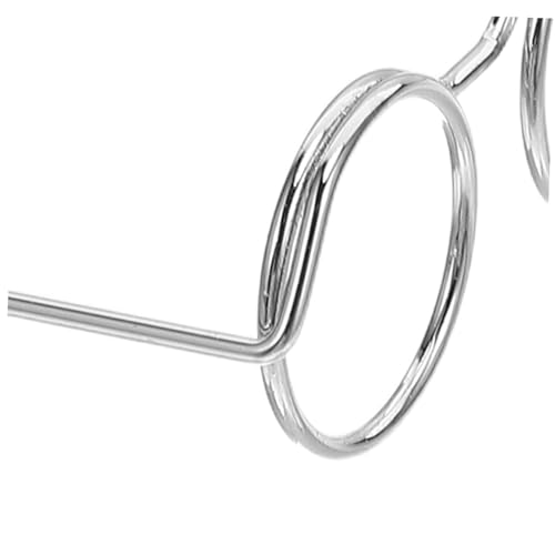 ORFOFE 50 Stück Teiliges Mini-Brillen für Puppen aus Metall-drahtfassung Kleine Miniatur-Eyewear für DIY Puppenhaus-Dekoration und Fotografie-Requisiten Detailreiche Kleine Brillen für von ORFOFE