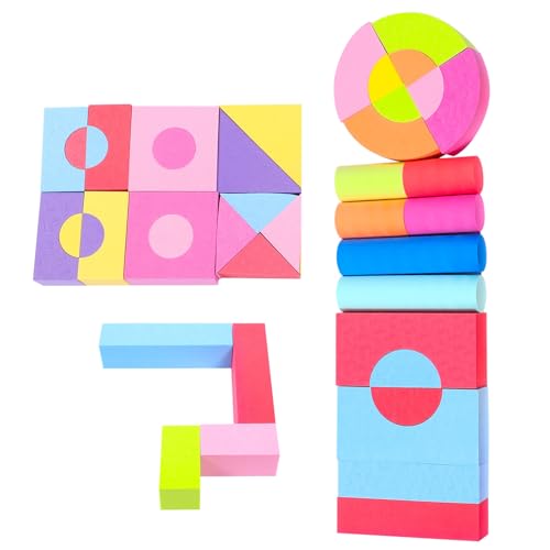 ORFOFE 50 Stück Teiliges Weiche Eva Schaumstoffbausteine Bunte Stapelbausteine für Kleinkinder Lernspielzeug Feinmotorik und Räumlichem Denken Pädagogisch und Sicher ORFOFE 50 Stück Teiliges Weiche Eva Schaumstoffbausteine Bunte Stapelbausteine für Kleinkinder Lernspielzeug Feinmotorik und Räumlichem Denken Pädagogisch und Sicher von ORFOFE