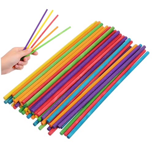 ORFOFE 50Stücke Holz Rhythmusstäbe Professionelle Percussion Sticks für Kreative Musikspiele und Unterricht für Anfänger und Fortgeschrittene Stabil und Langlebig von ORFOFE