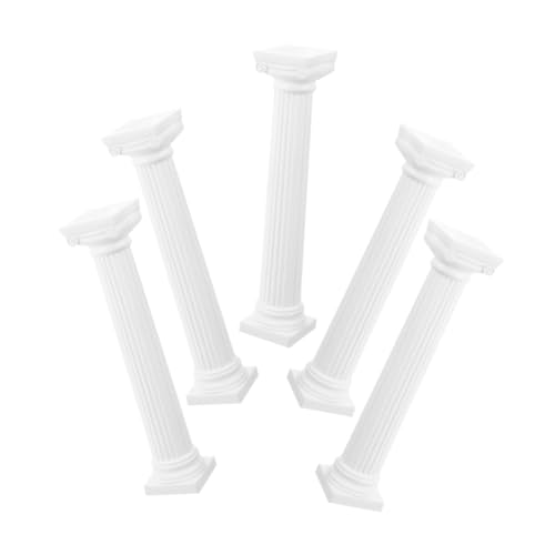 ORFOFE 5St Römische Säule Säulen zur Dekoration Mini griechische Säulenstatue Wohnkultur Hochzeitsdekoration DIY Basteldeko Inneneinrichtung für Zuhause Quadrat Kunsthandwerk Dekorationen von ORFOFE