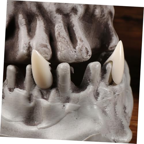 ORFOFE 6 Paare Halloween Vampirzähne Fake Fang Requisiten für Cosplay Party Kostüm Dekoration Horrific Devil Teeth für Erwachsene von ORFOFE