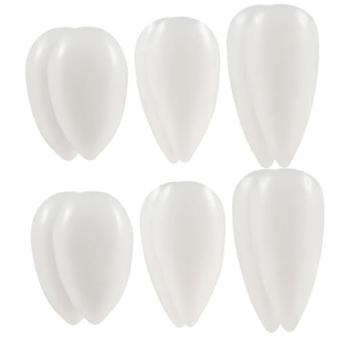 ORFOFE 6 Paare Halloween Vampirzähne Fake Fangs für Horror Kostüm Cosplay Party Dekoration und Mottoparty Zubehör von ORFOFE