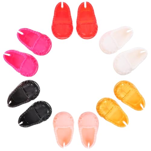 ORFOFE 6 Paare Puppenschuhe Miniatur Schuhe Dekorative Flache Schuhe für Puppen Zubehör für Puppenkostüme ORFOFE 6 Paare Puppenschuhe Miniatur Schuhe Dekorative Flache Schuhe für Puppen Zubehör für Puppenkostüme von ORFOFE