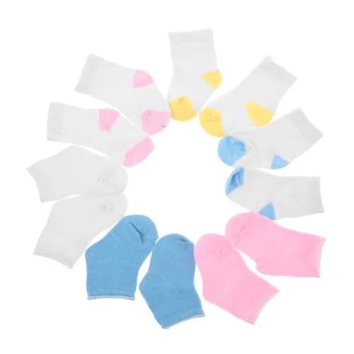 ORFOFE 6 Puppensocken aus Ersatzsocken für American Doll Leichte Verarbeitete Puppenzubehör Socken für Kreatives Ankleiden und Realistisches ORFOFE 6 Puppensocken aus Ersatzsocken für American Doll Leichte Verarbeitete Puppenzubehör Socken für Kreatives Ankleiden und Realistisches von ORFOFE