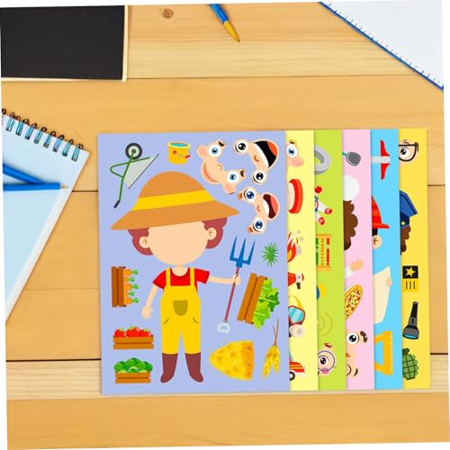 ORFOFE 6 Sätze Berufs Puzzle Sticker für Buntes DIY Lernspiel Fördert Feinmotorik und Problemlösung Kreative Berufswahl für Schule und Zuhause ORFOFE 6 Sätze Berufs Puzzle Sticker für Buntes DIY Lernspiel Fördert Feinmotorik und Problemlösung Kreative Berufswahl für Schule und Zuhause von ORFOFE