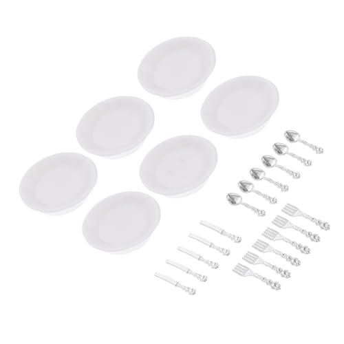 ORFOFE 6 Sätze Teiliges Mini Geschirrset aus Langlebigem Abs und Filigranes Puppenhaus Zubehör Realistische Besteck Deko für Miniaturküchen und Stilvolle Wohnungsdekoration ORFOFE 6 Sätze Teiliges Mini Geschirrset aus Langlebigem Abs und Filigranes Puppenhaus Zubehör Realistische Besteck Deko für Miniaturküchen und Stilvolle Wohnungsdekoration von ORFOFE