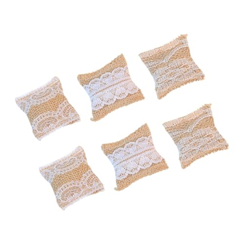 ORFOFE 6 Stück Maßstab Weiche Baumwoll Leinen Mini Sofakissen Puppenhaus Dekoration für Sofa Bett Stuhl Vielseitige Miniaturmöbel Accessoires ORFOFE 6 Stück Maßstab Weiche Baumwoll Leinen Mini Sofakissen Puppenhaus Dekoration für Sofa Bett Stuhl Vielseitige Miniaturmöbel Accessoires von ORFOFE