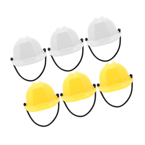 ORFOFE 6 Stück Mini Baustellenhelm Teiliges Realistische Mini Schutzhelme für Puppenhaus Dekoration Detailgetreue Bauarbeiter Helme in Weiß und Gelb Vielseitig für Partyzubehör ORFOFE 6 Stück Mini Baustellenhelm Teiliges Realistische Mini Schutzhelme für Puppenhaus Dekoration Detailgetreue Bauarbeiter Helme in Weiß und Gelb Vielseitig für Partyzubehör von ORFOFE