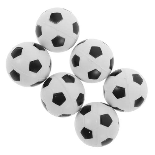 ORFOFE 6 Stück Mini Fußball Stressbälle aus Weichem PU Handspielzeug zum Drücken und Entspannen als Stressabbau für Erwachsene ORFOFE 6 Stück Mini Fußball Stressbälle aus Weichem PU Handspielzeug zum Drücken und Entspannen als Stressabbau für Erwachsene von ORFOFE