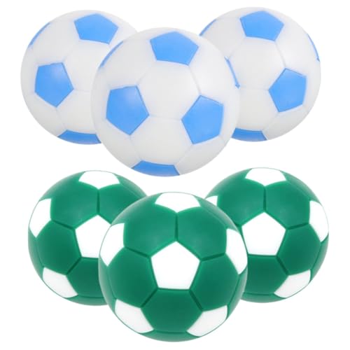 ORFOFE 6 Stück Mini Tischfußball Bälle Ersatzspielbälle für Tischkicker in Grün weiß und Blau weiß Robuste Kompakte Kugeln für Tischfußballspiele Zuhause Freizeitbereich ORFOFE 6 Stück Mini Tischfußball Bälle Ersatzspielbälle für Tischkicker in Grün weiß und Blau weiß Robuste Kompakte Kugeln für Tischfußballspiele Zuhause Freizeitbereich von ORFOFE
