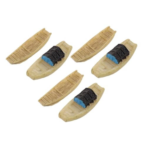 ORFOFE 6 Stück Miniatur Segelboot Winziges Japanisches Boot Kunstharzmodell Mikro Landschaftsdekoration DIY Handarbeit Kleine Bootsfigur Für Zuhause Büro Bonsai von ORFOFE
