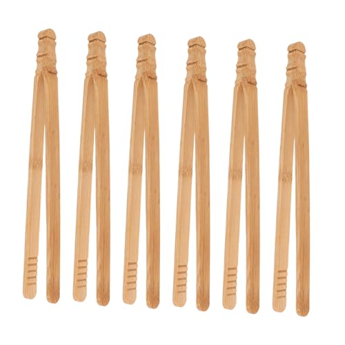 ORFOFE 6 Stück Montessori Holzklammern Teilig Feinmotorik Lernspielzeug Sensory Motor Tool für Vorschulkinder Konzentration und Bastelaktivitäten von ORFOFE