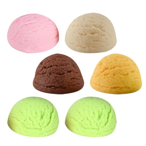 ORFOFE 6 Stück Teiliges Bunte Eiscreme Kugeln Deko Eisladen Modell Wiederverwendbare Faux Ice Balls für Party Layout Langlebige Simulation Eisportionierer und Fotorequisite ORFOFE 6 Stück Teiliges Bunte Eiscreme Kugeln Deko Eisladen Modell Wiederverwendbare Faux Ice Balls für Party Layout Langlebige Simulation Eisportionierer und Fotorequisite von ORFOFE