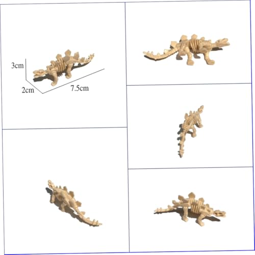 ORFOFE 6 Stück Teiliges Dinosaurierskelett modellspielzeug aus Kunststoff für Realistisches Lernspielzeug Vorstellungskraft als Sammelobjekt und Geburtstagsdeko von ORFOFE