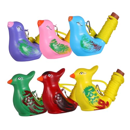ORFOFE 6 Stück Teiliges Keramik Vogelpfeifen mit Bunten Cartoon Motiven Inklusive Lanyards Kindgerechtes Musikspielzeug Auditiven Entwicklung und Musikalischen Zufällige Farbe ORFOFE 6 Stück Teiliges Keramik Vogelpfeifen mit Bunten Cartoon Motiven Inklusive Lanyards Kindgerechtes Musikspielzeug Auditiven Entwicklung und Musikalischen Zufällige Farbe von ORFOFE
