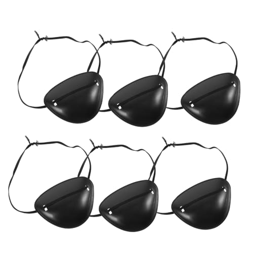 ORFOFE 6 Stück Teiliges Piraten Augenklappen Elastische Piraten Augenmasken für Karneval und Halloween Bequeme Cosplay Augenklappe für Kostümparty und Rollenspiele Schwarze Augenklappe ORFOFE 6 Stück Teiliges Piraten Augenklappen Elastische Piraten Augenmasken für Karneval und Halloween Bequeme Cosplay Augenklappe für Kostümparty und Rollenspiele Schwarze Augenklappe von ORFOFE