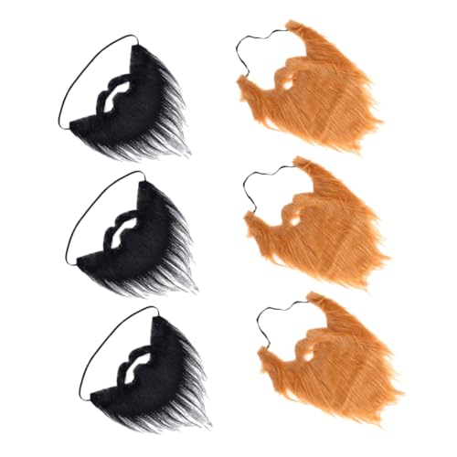 ORFOFE 6 Stück Teiliges Realistische Falsche Vollbart Halloween Cosplay in Schwarz und Braun Ultraleichtes Natürliches Material Vielseitig für Kostüm Masken und Rollenspielpartys ORFOFE 6 Stück Teiliges Realistische Falsche Vollbart Halloween Cosplay in Schwarz und Braun Ultraleichtes Natürliches Material Vielseitig für Kostüm Masken und Rollenspielpartys von ORFOFE