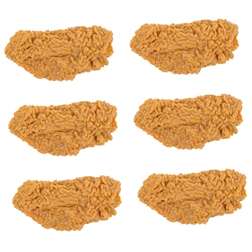 ORFOFE 6 Stück Teiliges Realistische Hähnchenflügel Deko Imitat Lebensmittelecht Wiederverwendbar Fotorequisite für Laden Party Zuhause ORFOFE 6 Stück Teiliges Realistische Hähnchenflügel Deko Imitat Lebensmittelecht Wiederverwendbar Fotorequisite für Laden Party Zuhause von ORFOFE