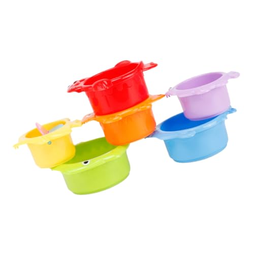 ORFOFE 6 Stück Teiliges Stapelbecher aus Bruchsicherem Bunte Interaktive Spielbecher für Kleinkinder Fördert Motorische Fähigkeiten und Kreatives als Lernspielzeug und ORFOFE 6 Stück Teiliges Stapelbecher aus Bruchsicherem Bunte Interaktive Spielbecher für Kleinkinder Fördert Motorische Fähigkeiten und Kreatives als Lernspielzeug und von ORFOFE