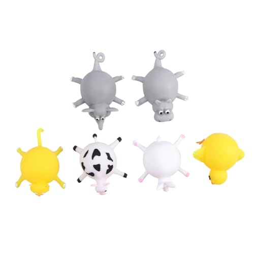 ORFOFE 6 Stück Teiliges TPR Aufblasbares Tierballon Lustige Quetschtiere für Sicheres Material Langlebig für Kinderpartys und Aktivitäten von ORFOFE