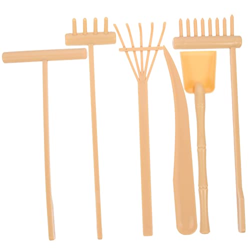 ORFOFE 6 Stück Teiliges Zen Garten Sandrechen Gelbe Sandtisch Werkzeuge für Miniatur Zen Sandgarten für DIY Sandtablett Desktop Dekoration von ORFOFE