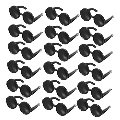 ORFOFE 60 Stück Teiliges Mini Puppen Sonnenbrillen aus Robustem Kunststoff Klassische Puppenbrillen für Puppenhaus Zubehör und Kostüm als Fotorequisit und von ORFOFE