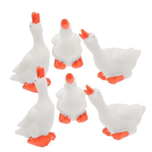 ORFOFE 6St große weiße Gans Ornament Hase Mini-Bauernhof-Spielzeugfiguren Gans Figur Animal Figures Schrankdekoration Spielzeug rasenkante Gänsefiguren aus Harz Gans Miniaturfiguren ORFOFE 6St große weiße Gans Ornament Hase Mini-Bauernhof-Spielzeugfiguren Gans Figur Animal Figures Schrankdekoration Spielzeug rasenkante Gänsefiguren aus Harz Gans Miniaturfiguren von ORFOFE