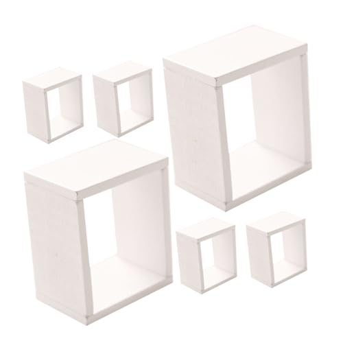 ORFOFE 6Stücke Schrank Modell Dekorationszubehör für Puppenhaus Schrank für DIY Minihäuser für Schlafzimmer Szenen und Fotorequisiten von ORFOFE