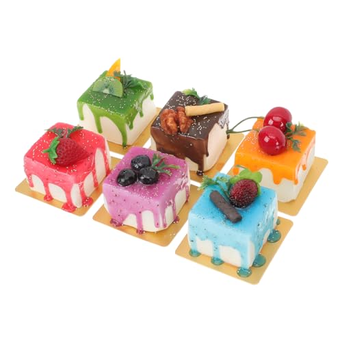 ORFOFE 6Stücke Teiliges Künstlicher Kuchenmodelle Dekorative Aufsteller für Fotografie Büro und Veranstaltungen Lehrmodelle und Kreative Dekorationen ORFOFE 6Stücke Teiliges Künstlicher Kuchenmodelle Dekorative Aufsteller für Fotografie Büro und Veranstaltungen Lehrmodelle und Kreative Dekorationen von ORFOFE