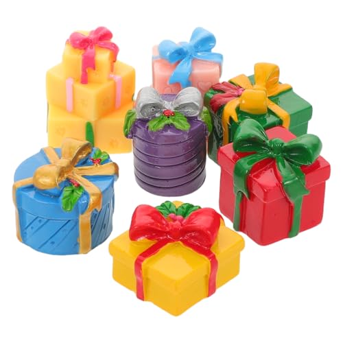 ORFOFE 7 Stück Teiliges Mini Resin Stabile Farbige Miniatur-geschenkboxen aus Resin Weihnachtliche Dekorationen für DIY Basteln Puppenhaus Accessoires Kleine ORFOFE 7 Stück Teiliges Mini Resin Stabile Farbige Miniatur-geschenkboxen aus Resin Weihnachtliche Dekorationen für DIY Basteln Puppenhaus Accessoires Kleine von ORFOFE
