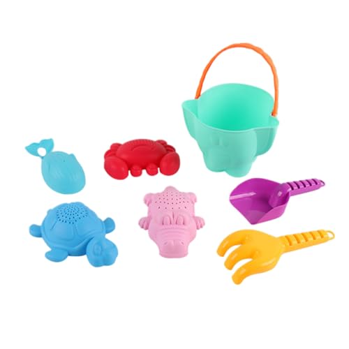 ORFOFE 7Stücke Teiliges Strandspielzeug Set für Buntes Sandspielzeug mit Förmchen und Schaufel für Strand und Sandkasten Fördert Kreativität und Praktische Fähigkeiten von ORFOFE