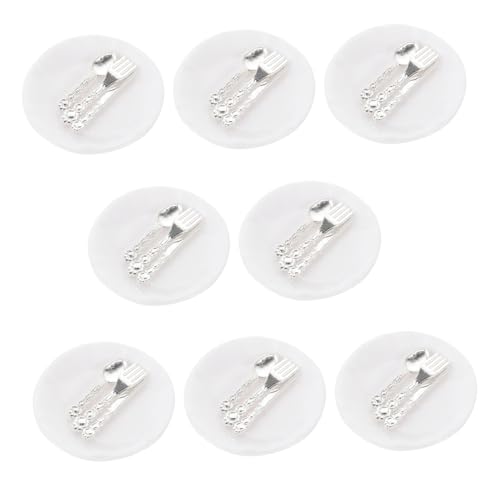 ORFOFE 8 Sätze Teiliges Miniatur Besteck aus Hochwertigem Material Detailgetreu Gestaltete Gabeln Messer und Löffel Miniatur Tischdekoration für Puppenhäuser und Mini Szenen Langlebig ORFOFE 8 Sätze Teiliges Miniatur Besteck aus Hochwertigem Material Detailgetreu Gestaltete Gabeln Messer und Löffel Miniatur Tischdekoration für Puppenhäuser und Mini Szenen Langlebig von ORFOFE