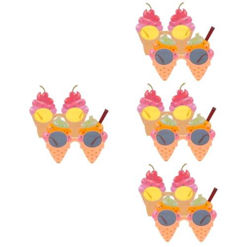 ORFOFE 8 Stck. Hawaiian Party Sonnenbrille im Lustige Eiscreme Brille für Strand und Kostümpartys Bunte Accessoires für Unvergessliche Feiern und von ORFOFE