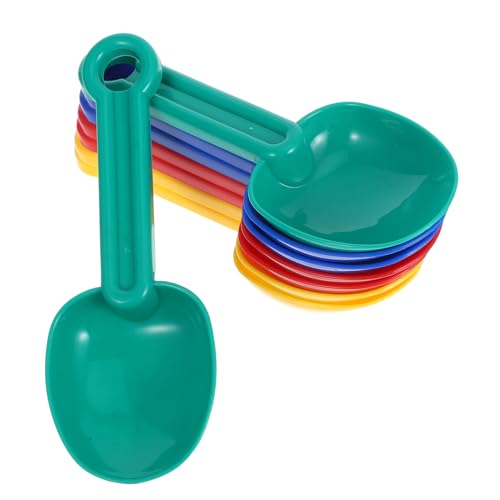 ORFOFE 8 Stück Teiliges Buntes Sandspielzeug mit Robusten Kunststoff Schaufeln Mini Strandschaufeln für Farbenfrohe Sandgrabwerkzeuge für Draußen und Strandpartys von ORFOFE