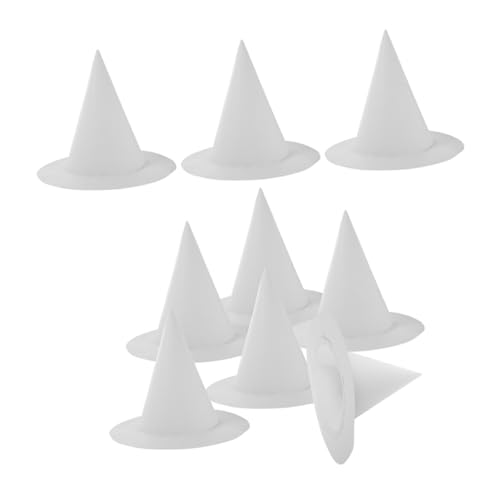 ORFOFE 8 Stück Teiliges DIY Hexenhüte Papier Hüte zum Bemalen Weiß Halloween Kostüm Zubehör Kreatives Bastelmaterial Wiederverwendbar für Kunst und Rollenspiele ORFOFE 8 Stück Teiliges DIY Hexenhüte Papier Hüte zum Bemalen Weiß Halloween Kostüm Zubehör Kreatives Bastelmaterial Wiederverwendbar für Kunst und Rollenspiele von ORFOFE