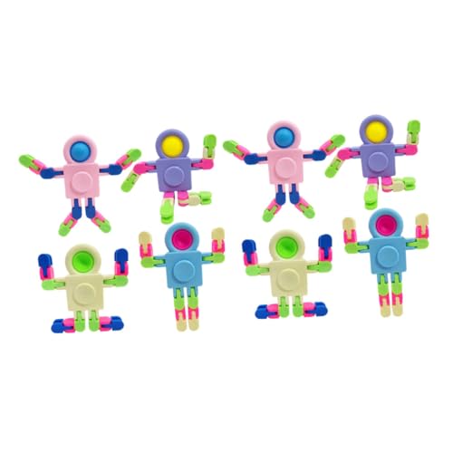 ORFOFE 8 Stück Teiliges Demontierbares Robotik gyroskop Stressabbau DIY Selbstmontage Langlebiges Kunststoffmaterial Verformbares Fingerspielzeug für Erwachsene Am Schreibtisch von ORFOFE