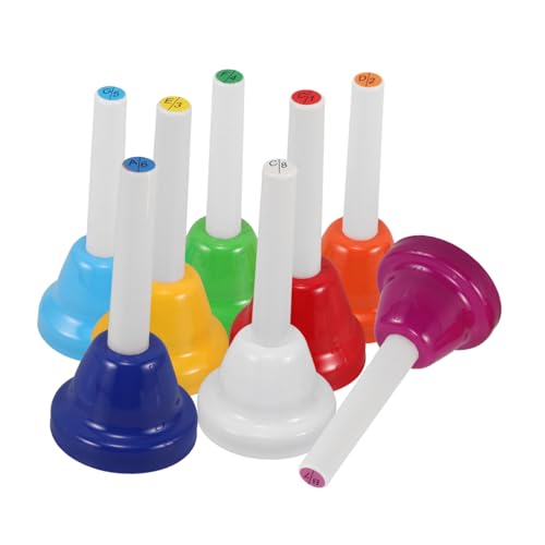 ORFOFE 8 Stück Teiliges Handglocken Set Notig Diatonisch Bunte Musikinstrumente Für Kleinkinder Musikspielzeug Früherziehung Rhythmusförderung Familienfeiern Hochzeit ORFOFE 8 Stück Teiliges Handglocken Set Notig Diatonisch Bunte Musikinstrumente Für Kleinkinder Musikspielzeug Früherziehung Rhythmusförderung Familienfeiern Hochzeit von ORFOFE
