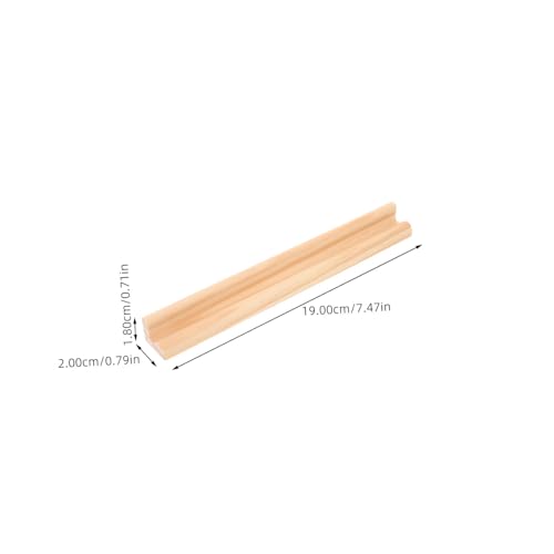 ORFOFE 8 Stück Teiliges Holz Domino ständer Schräger Ablage für Domino Steine und Buchstaben Multifunktionale Leichte DIY Basis für Desktop Spiele und Lernaktivitäten von ORFOFE