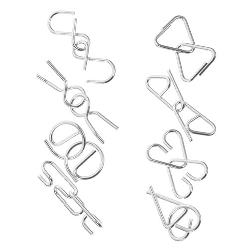 ORFOFE 8 Stück Teiliges Metall Ringe Puzzle Denkspiel für Erwachsene und Fördert Konzentration und Logisches Langlebiges Gehirntrainingsspielzeug für Geschicklichkeitsspiele und ORFOFE 8 Stück Teiliges Metall Ringe Puzzle Denkspiel für Erwachsene und Fördert Konzentration und Logisches Langlebiges Gehirntrainingsspielzeug für Geschicklichkeitsspiele und von ORFOFE